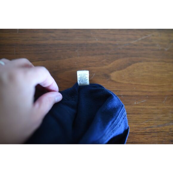 VTG Y2K Abercrombie Fitch Henley hoodie 3/4 sleeve floral embroidered bella swan - Picture 11 of 11